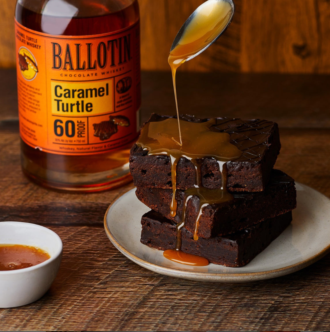 Caramel Turtle Whiskey Sauce Ballotin Whiskey