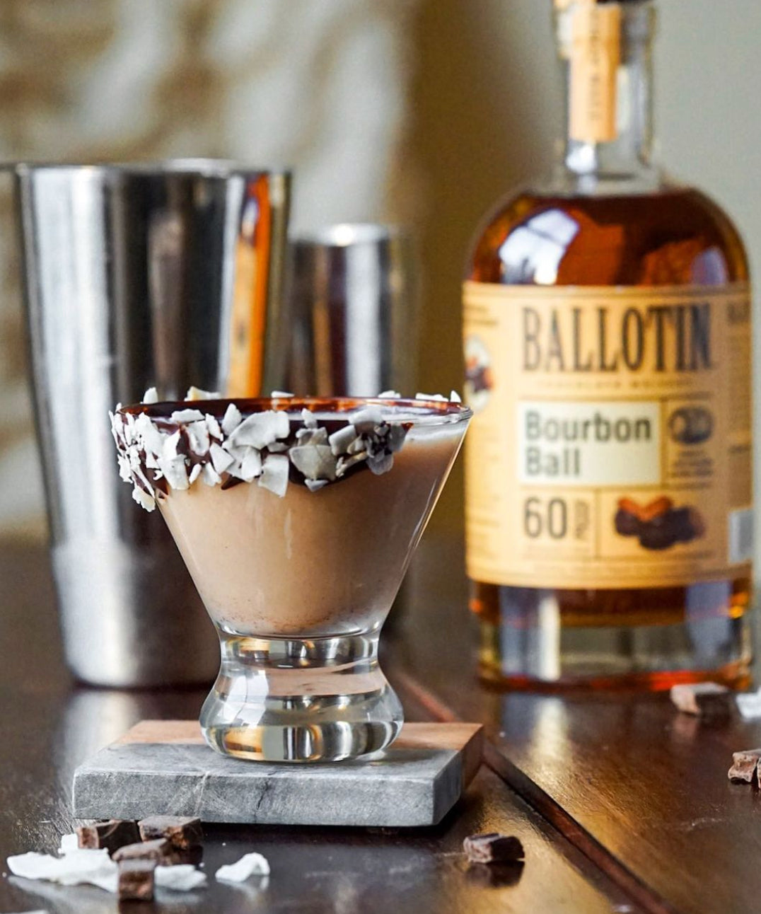 Ballotin Whiskey, Chocolate, Bourbon Ball - 750 ml